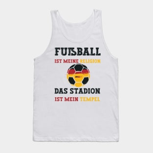 Fußball ist meine Religion, das Stadion ist mein Tempel Tank Top